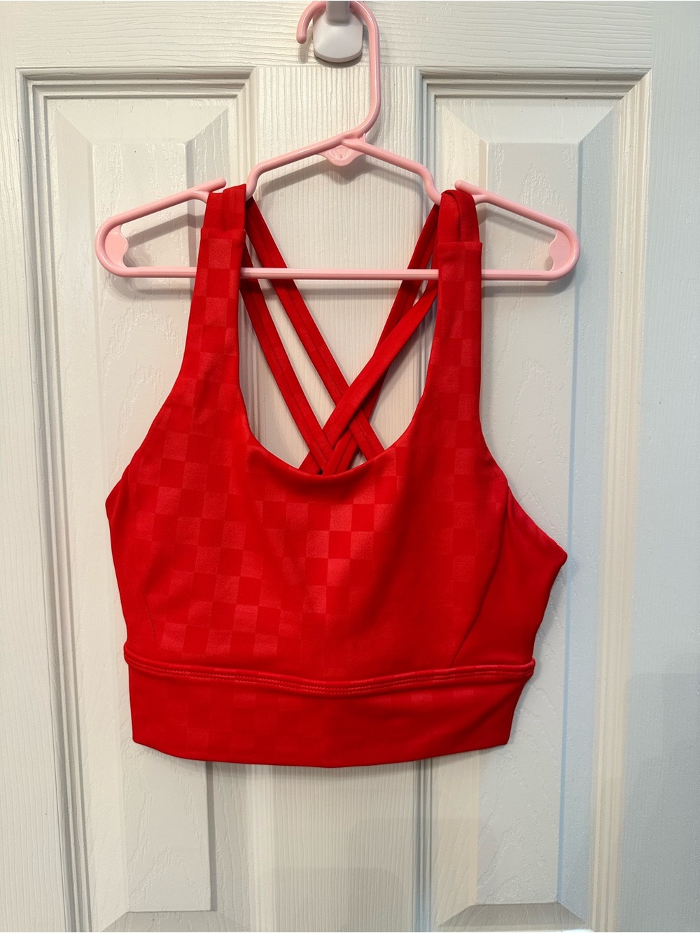 BuffBunny Red Crisscross Sports Bra